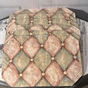 Vintage Floral Placemats Set of 6